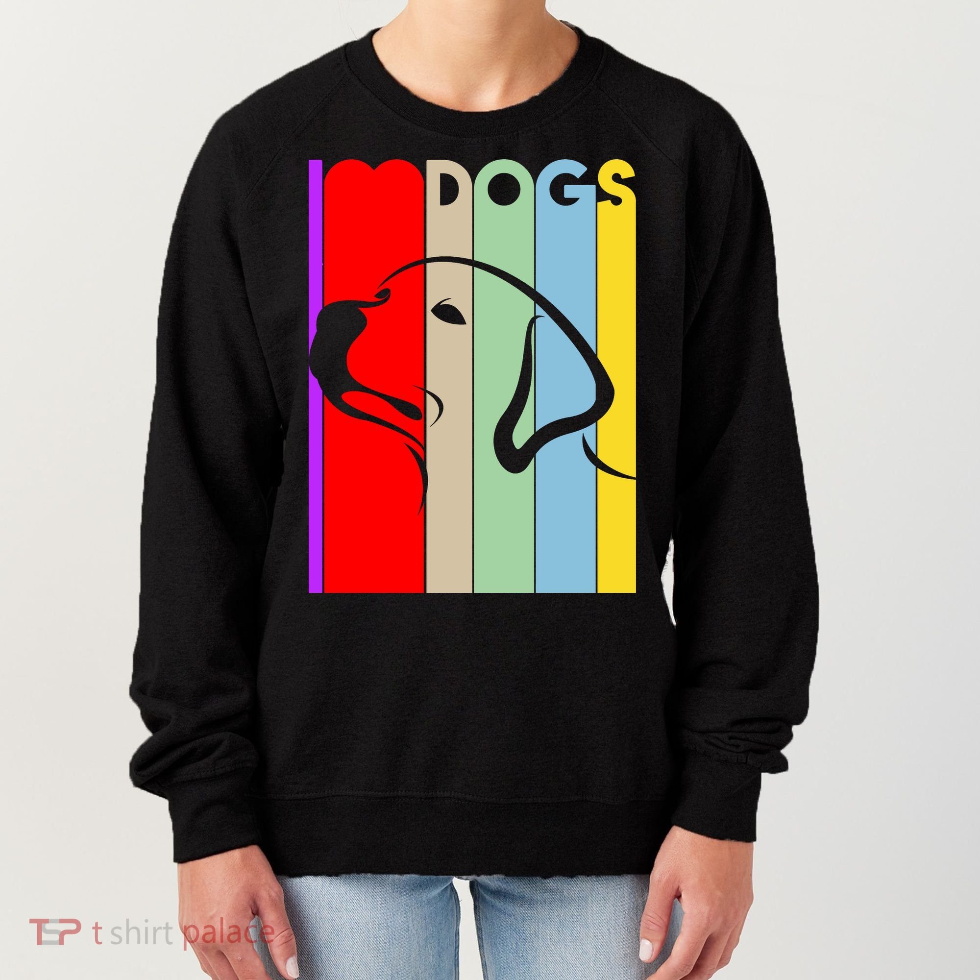 I Love Dogs Cute Dog Lovers Women's Sweatshirt