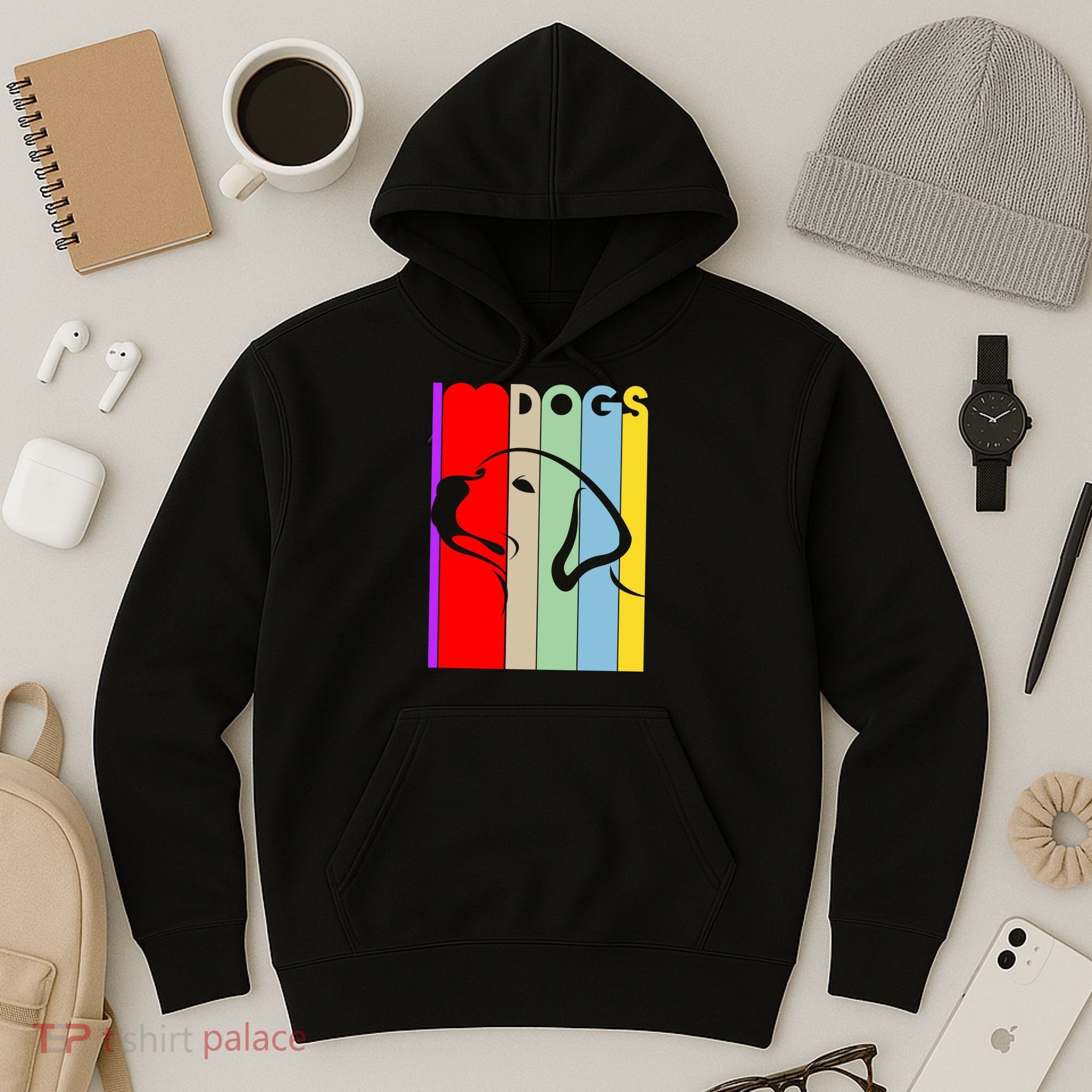 I Love Dogs Cute Dog Lovers Hoodie