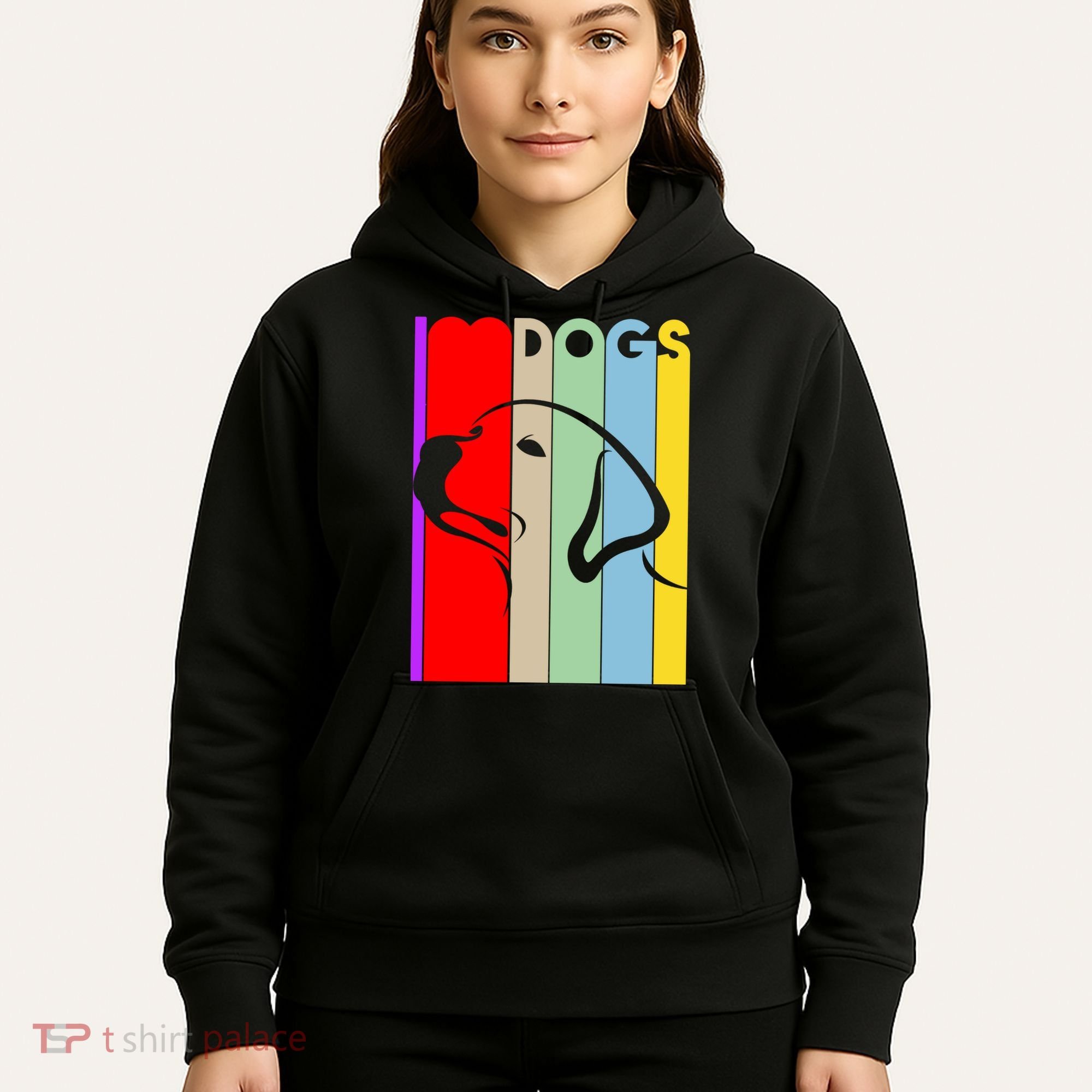 I Love Dogs Cute Dog Lovers Hoodie