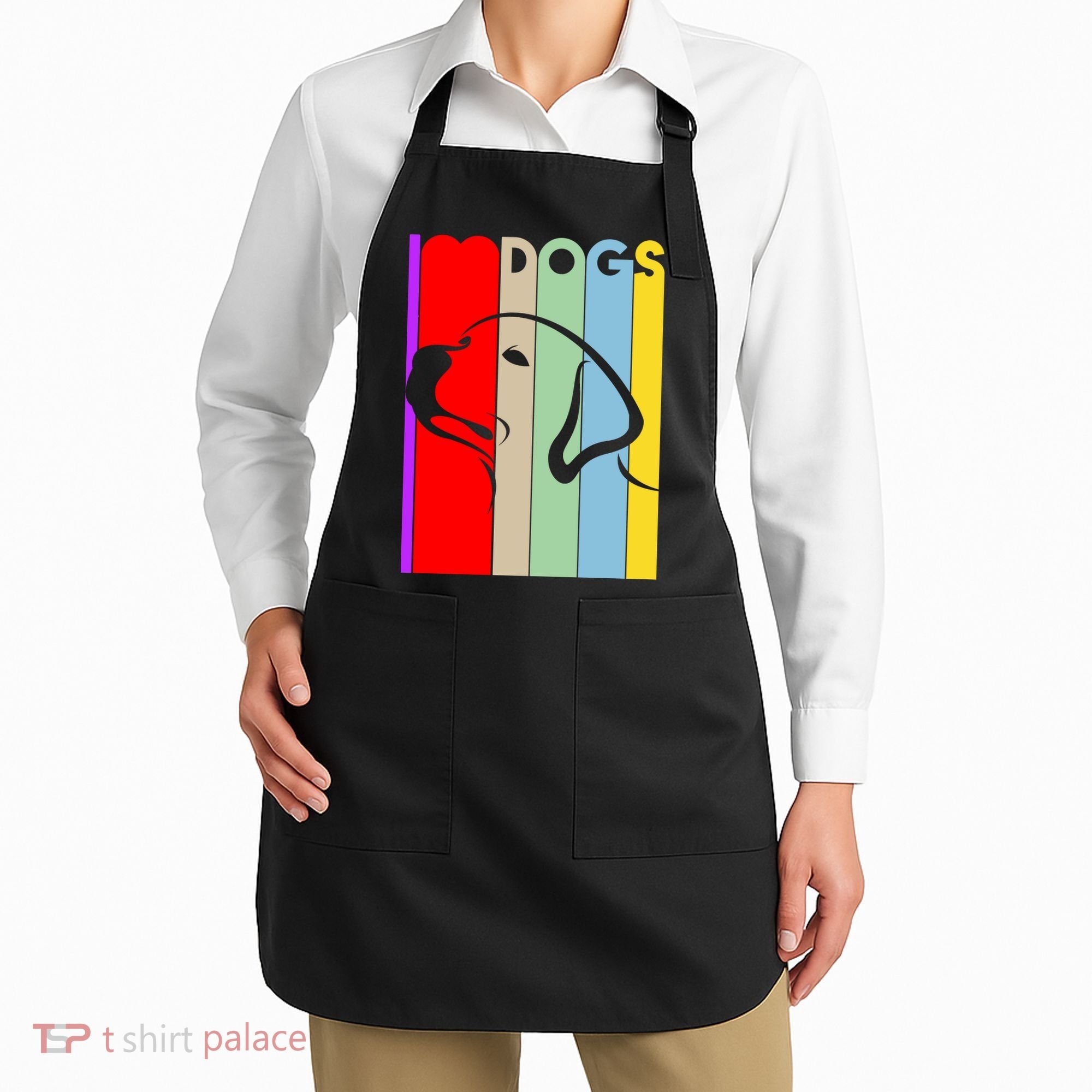 I Love Dogs Cute Dog Lovers Apron