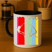 I Love Dogs Cute Dog Lovers Coffee Mug thumb 4