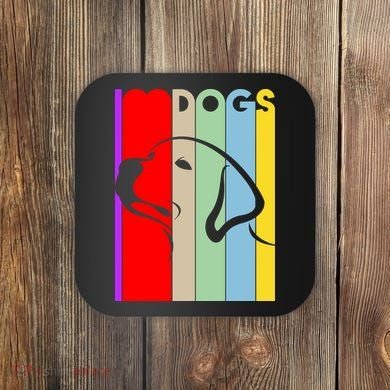 I Love Dogs Cute Dog Lovers Coaster