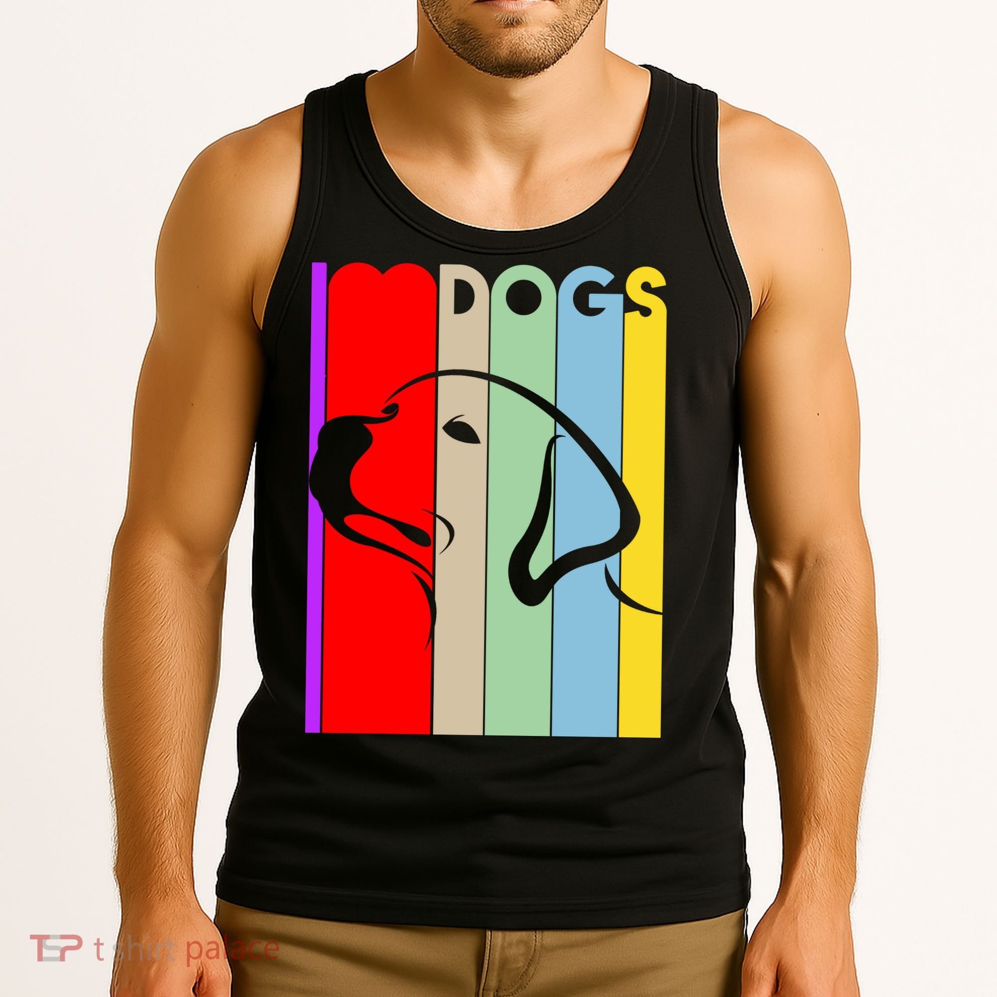 I Love Dogs Cute Dog Lovers Tank Top