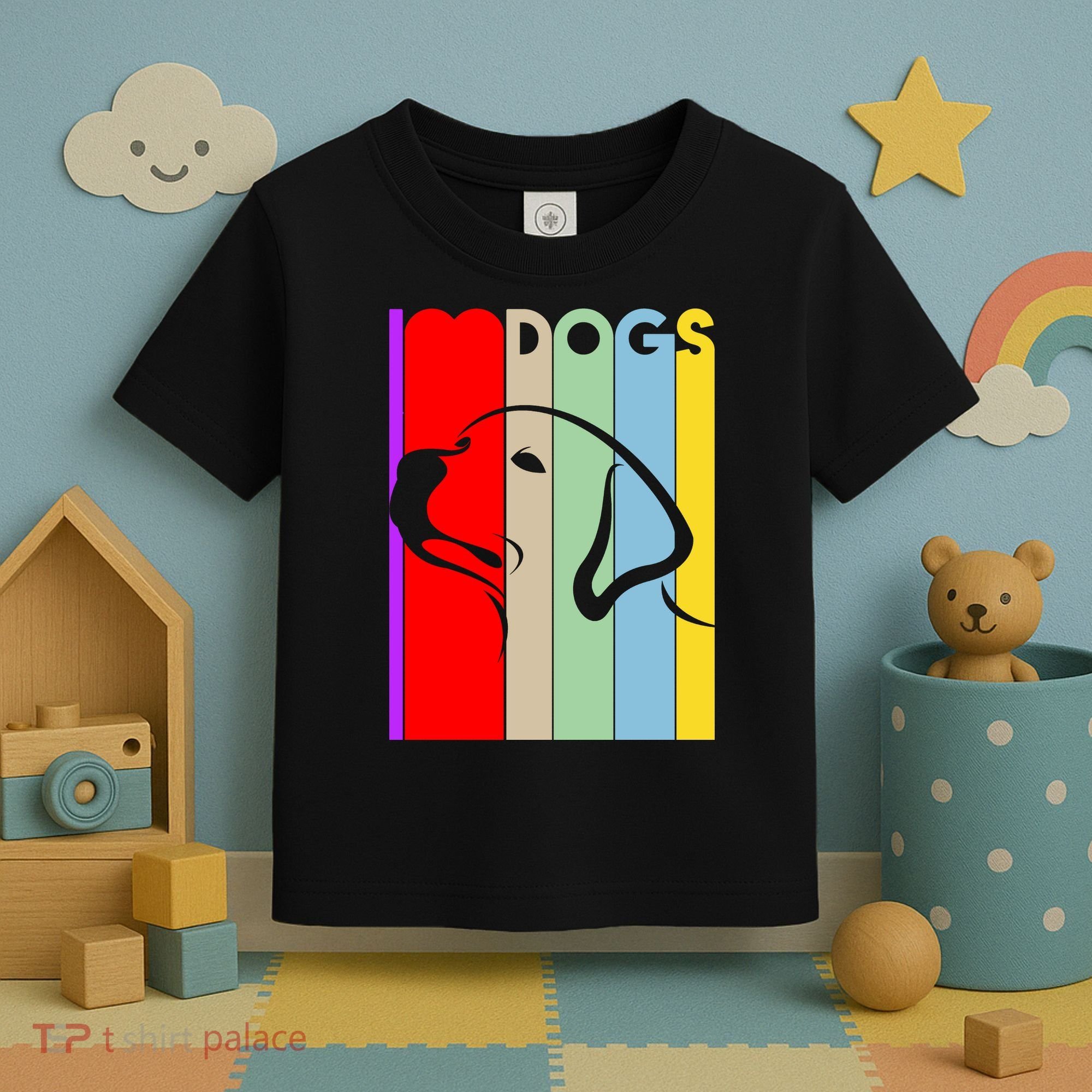 I Love Dogs Cute Dog Lovers Toddler T-Shirt