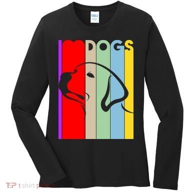 I Love Dogs Cute Dog Lovers Women's Long Sleeve Shirt