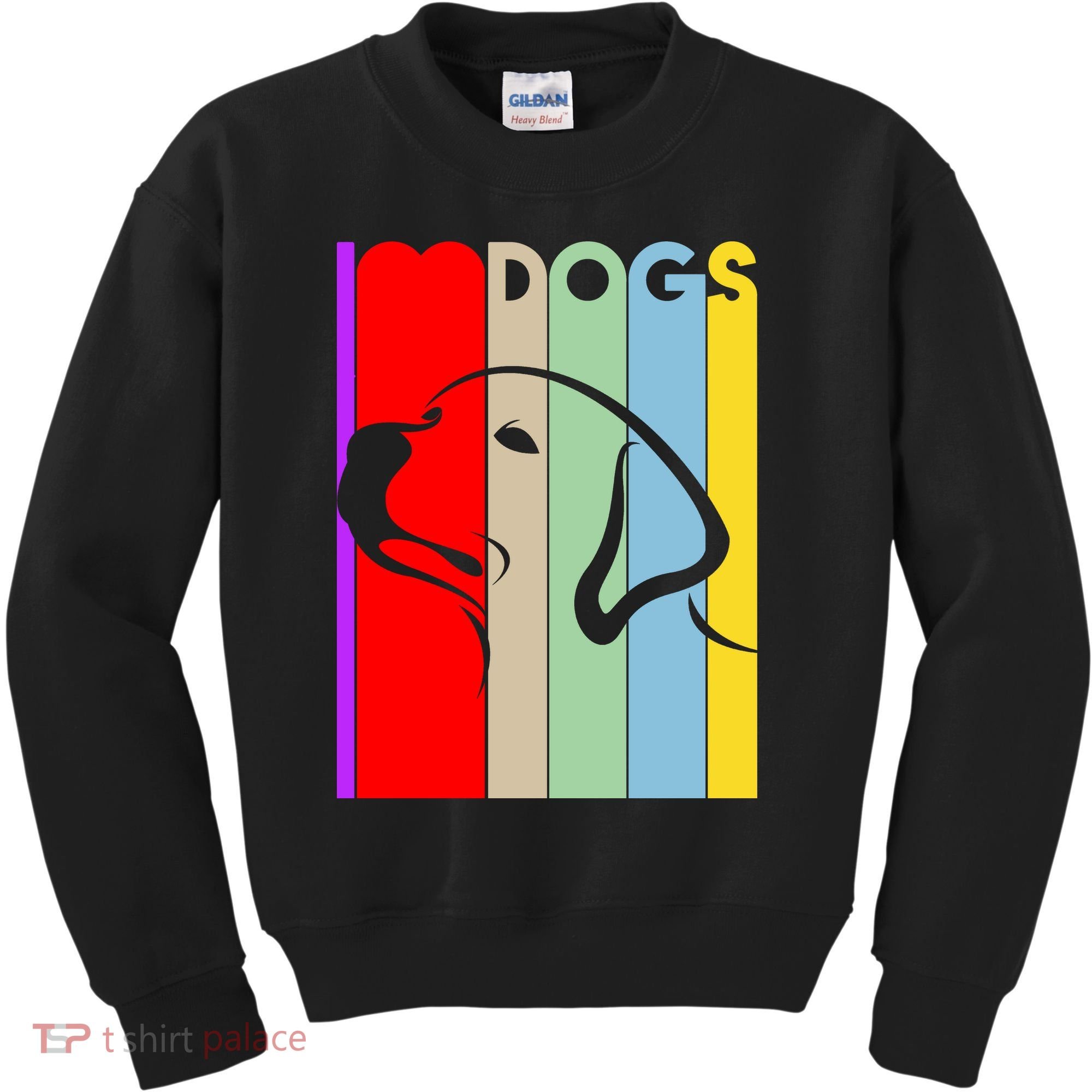 I Love Dogs Cute Dog Lovers Kids Sweatshirt