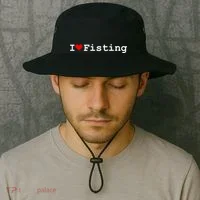 I Love Fisting Bucket Hat thumb 2