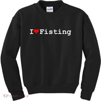 I Love Fisting Kids Sweatshirt