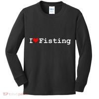 I Love Fisting Kids Long Sleeve Shirt thumb 0