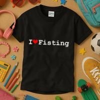 I Love Fisting Kids T-Shirt thumb 3
