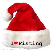 I Love Fisting Santa Hat thumb 0