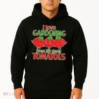 I Love Gardening From My Head Tomatoes Hoodie thumb 2