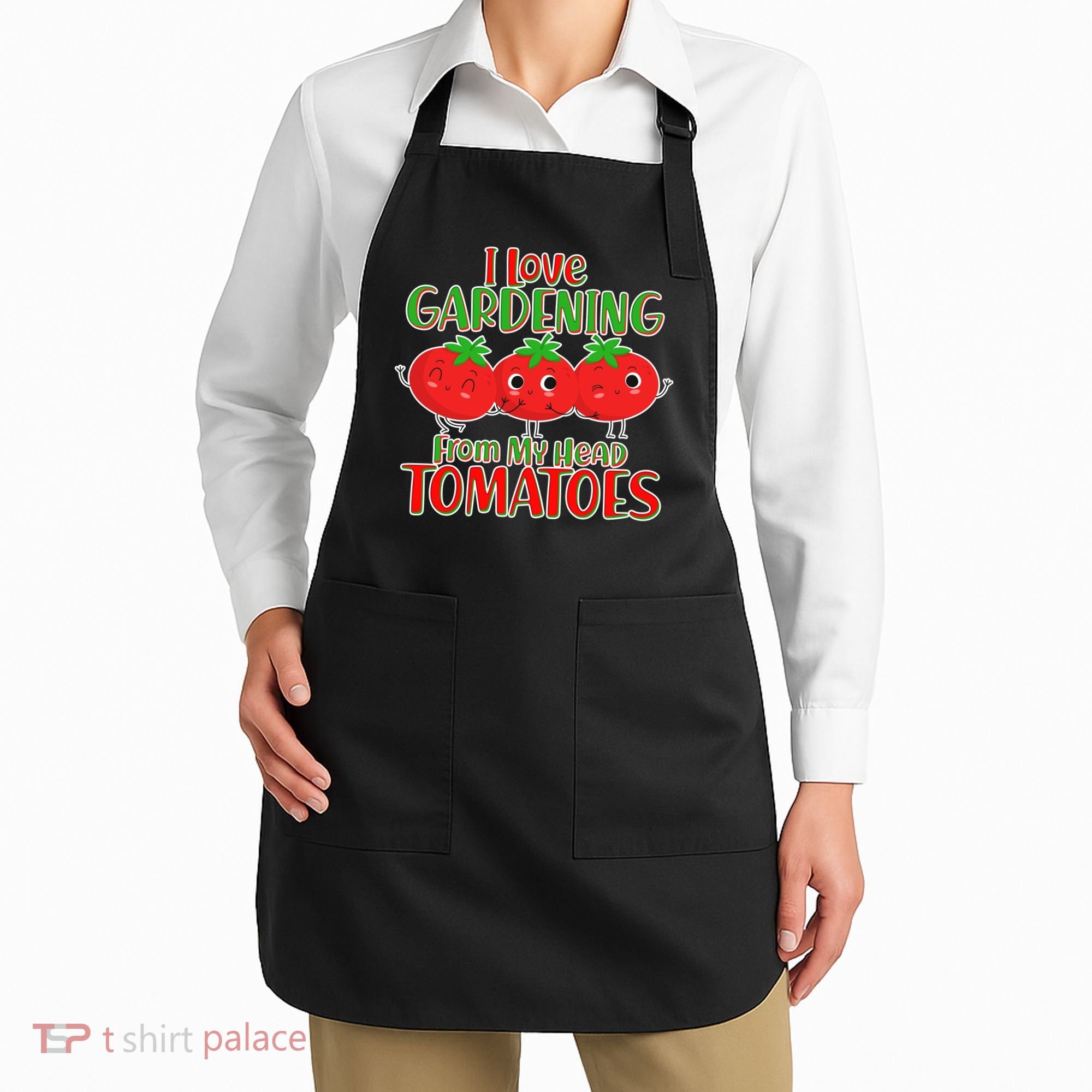 I Love Gardening From My Head Tomatoes Apron