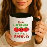 I Love Gardening From My Head Tomatoes Coffee Mug thumb 3