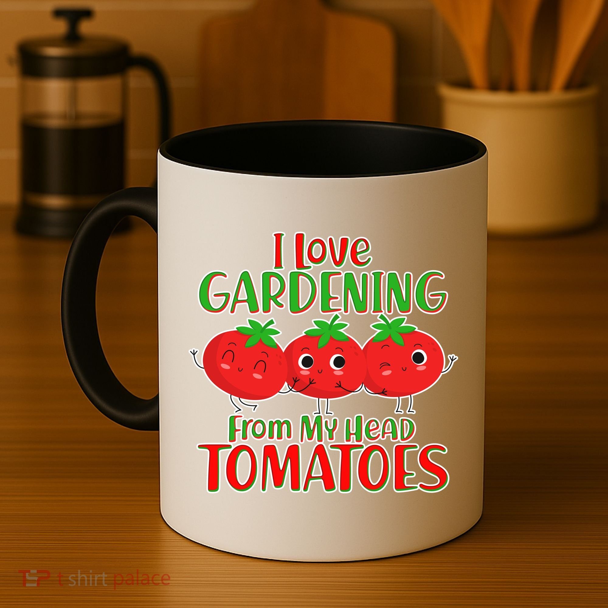 I Love Gardening From My Head Tomatoes Coffee Mug