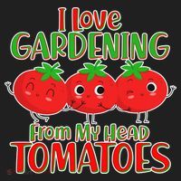 I Love Gardening From My Head Tomatoes Beanie thumb 2