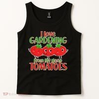 I Love Gardening From My Head Tomatoes Tank Top thumb 2