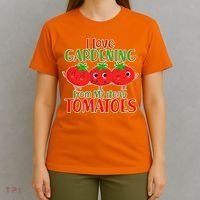 I Love Gardening From My Head Tomatoes T-Shirt thumb 4