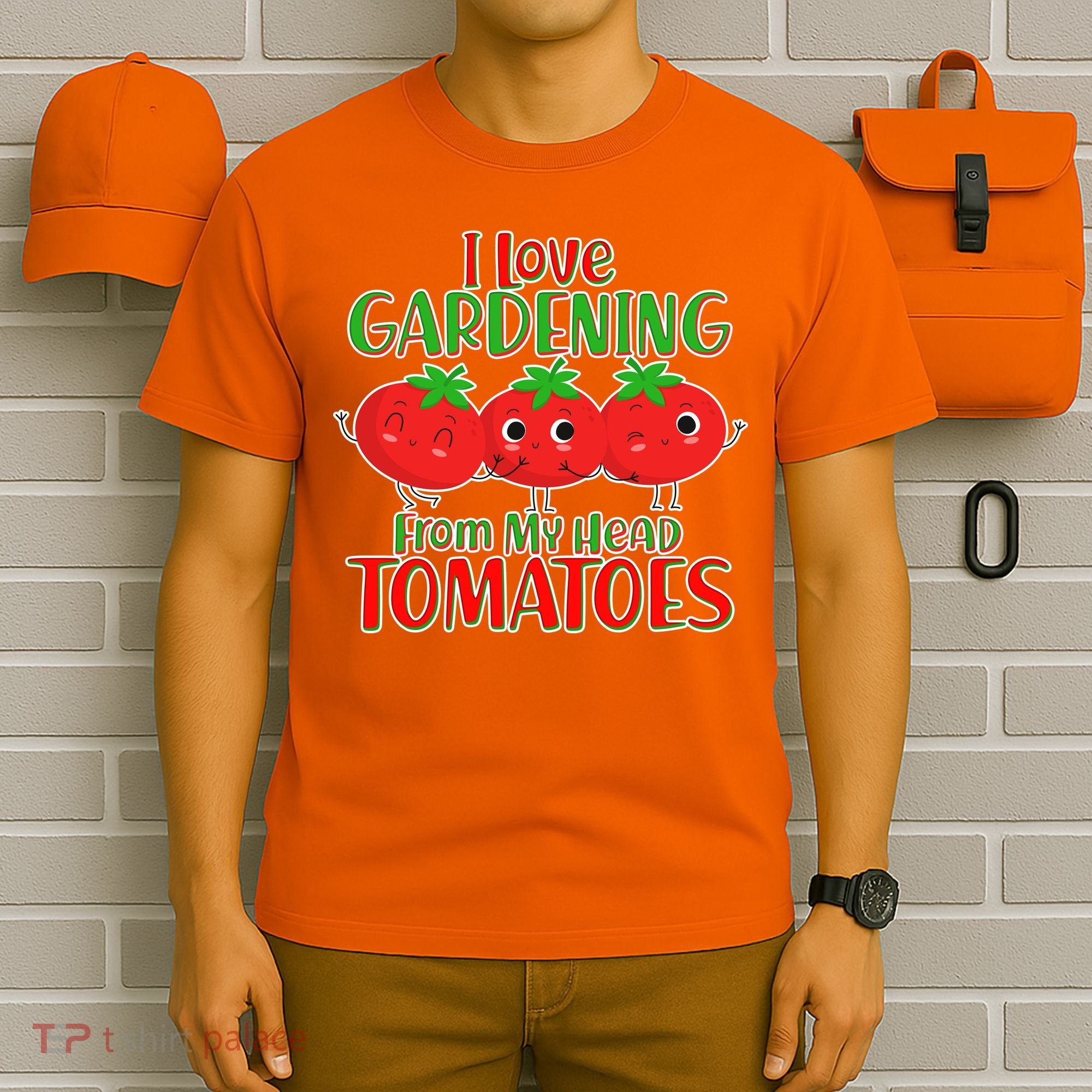 I Love Gardening From My Head Tomatoes T-Shirt