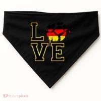 I Love Germany Futbol Soccer USA-Made Doggie Bandana thumb 0