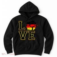 I Love Germany Futbol Soccer Hoodie thumb 0