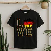 I Love Germany Futbol Soccer T-Shirt thumb 2
