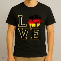I Love Germany Futbol Soccer T-Shirt thumb 3