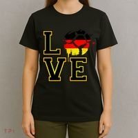 I Love Germany Futbol Soccer T-Shirt thumb 4