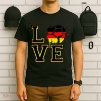I Love Germany Futbol Soccer T-Shirt thumb 6