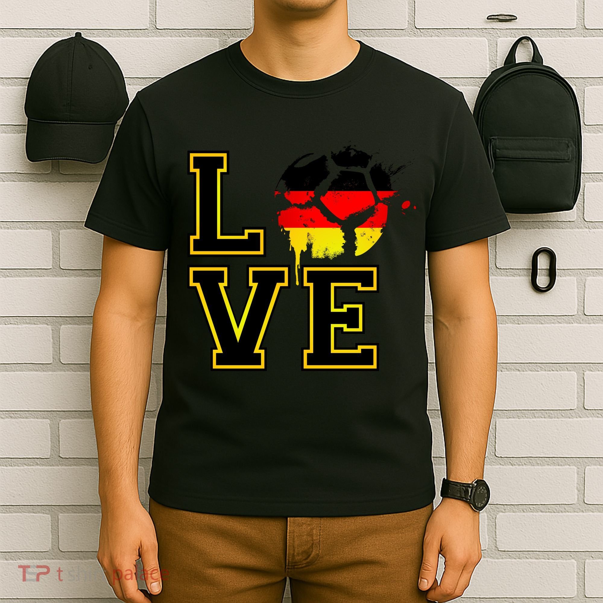 I Love Germany Futbol Soccer T-Shirt