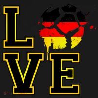 I Love Germany Futbol Soccer Button thumb 1