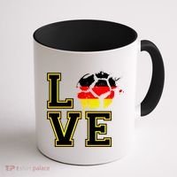 I Love Germany Futbol Soccer Coffee Mug thumb 1