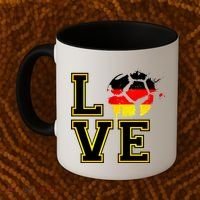 I Love Germany Futbol Soccer Coffee Mug thumb 2