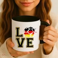 I Love Germany Futbol Soccer Coffee Mug thumb 3