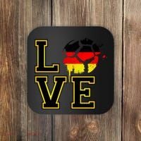 I Love Germany Futbol Soccer Coaster thumb 0