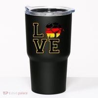 I Love Germany Futbol Soccer Tumbler thumb 0