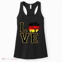 I Love Germany Futbol Soccer Women's Tank Top thumb 0