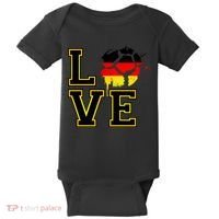 I Love Germany Futbol Soccer Baby Bodysuit thumb 0