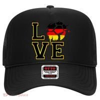 I Love Germany Futbol Soccer Hat thumb 0