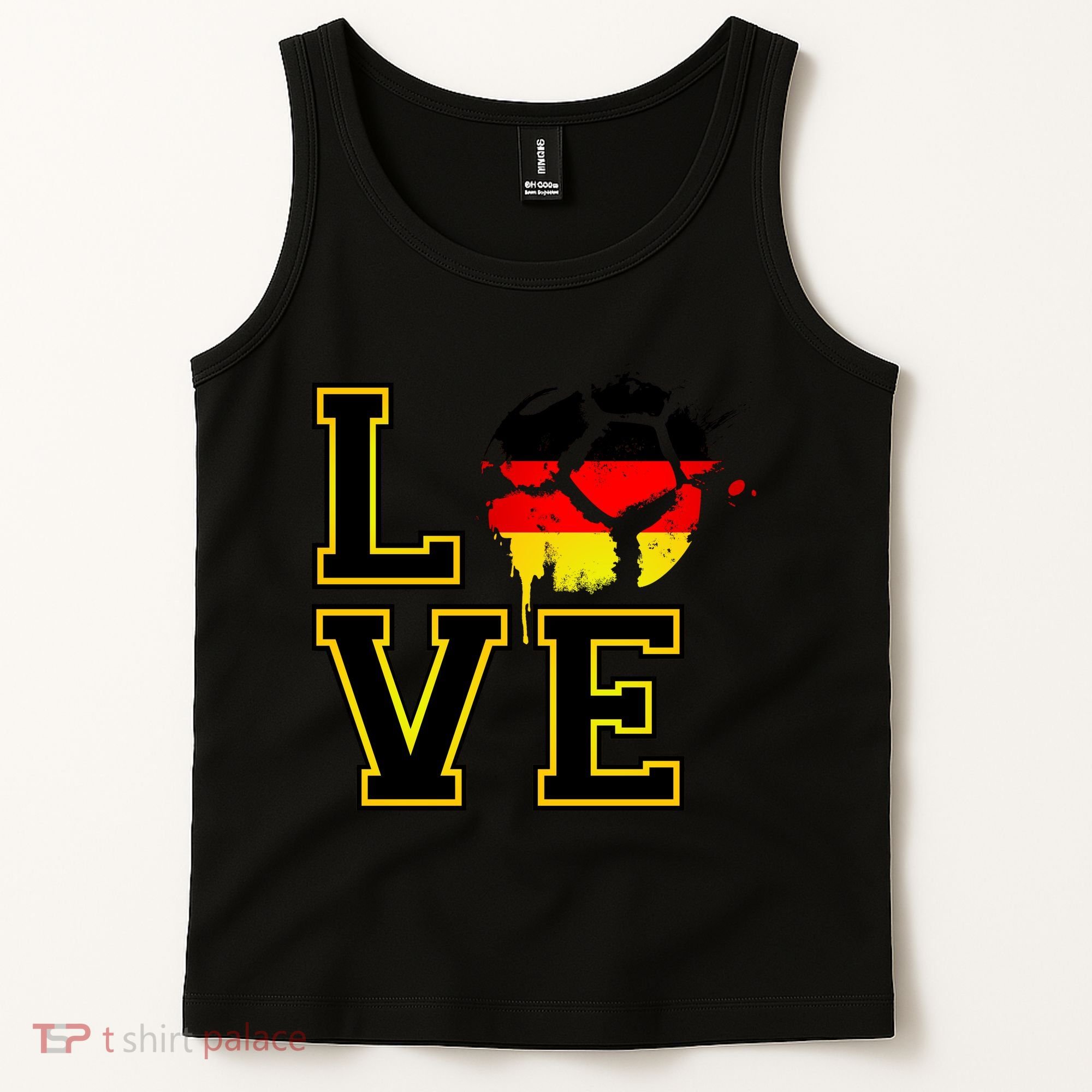 I Love Germany Futbol Soccer Tank Top