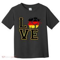 I Love Germany Futbol Soccer Toddler T-Shirt thumb 0