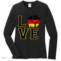 I Love Germany Futbol Soccer Women's Long Sleeve Shirt thumb 0