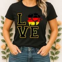 I Love Germany Futbol Soccer Women's T-Shirt thumb 2