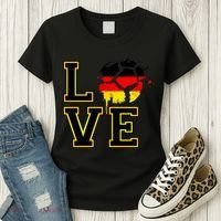 I Love Germany Futbol Soccer Women's T-Shirt thumb 3