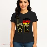 I Love Germany Futbol Soccer Women's T-Shirt thumb 4