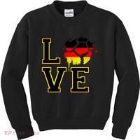 I Love Germany Futbol Soccer Kids Sweatshirt thumb 0