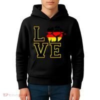 I Love Germany Futbol Soccer Kids Hoodie thumb 4