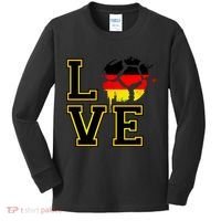 I Love Germany Futbol Soccer Kids Long Sleeve Shirt thumb 0