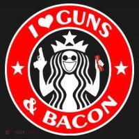 I Love Guns And Bacon Backpack thumb 2