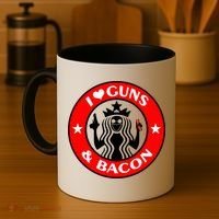 I Love Guns And Bacon Coffee Mug thumb 4